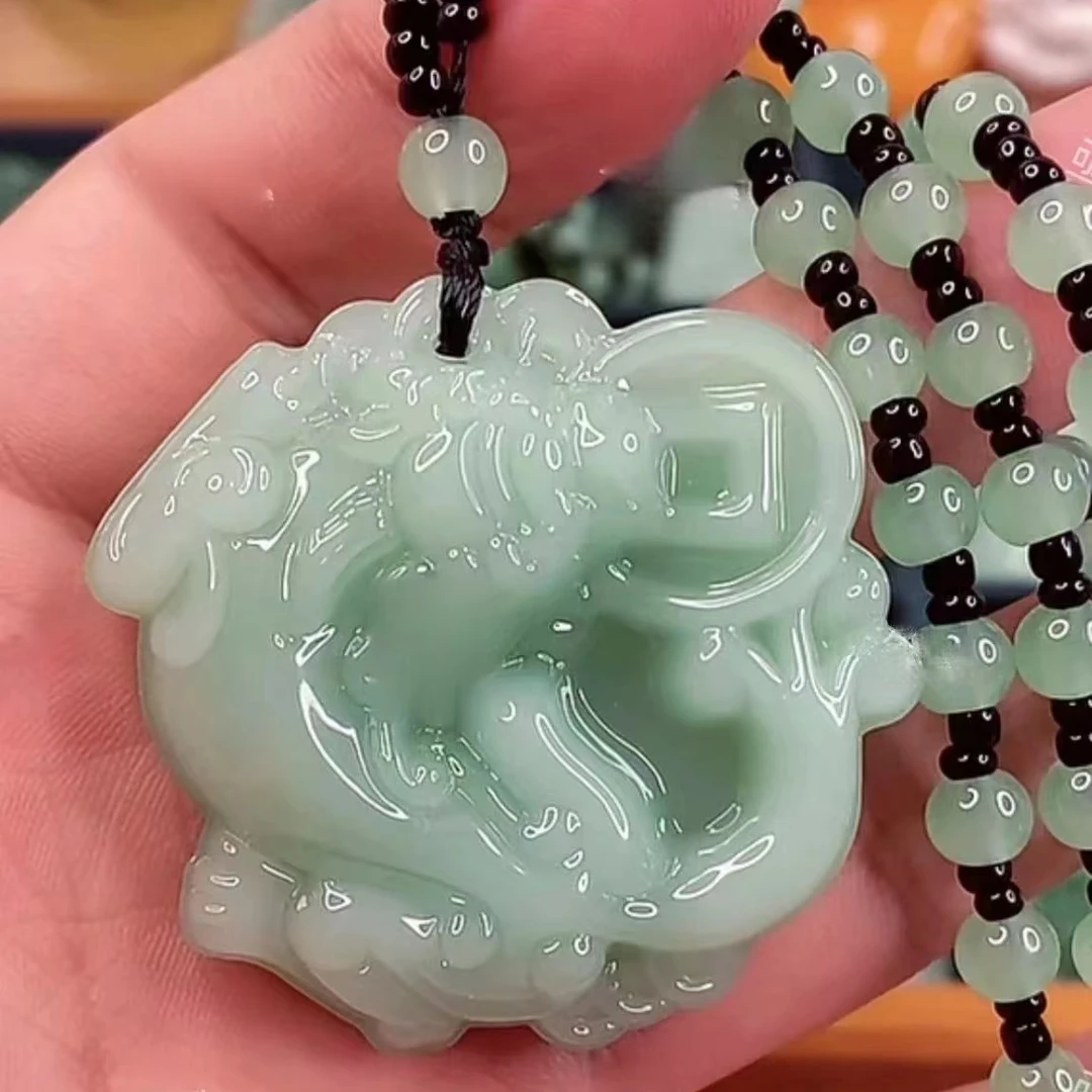 3hh时尚饰品浅绿色吞财貔貅