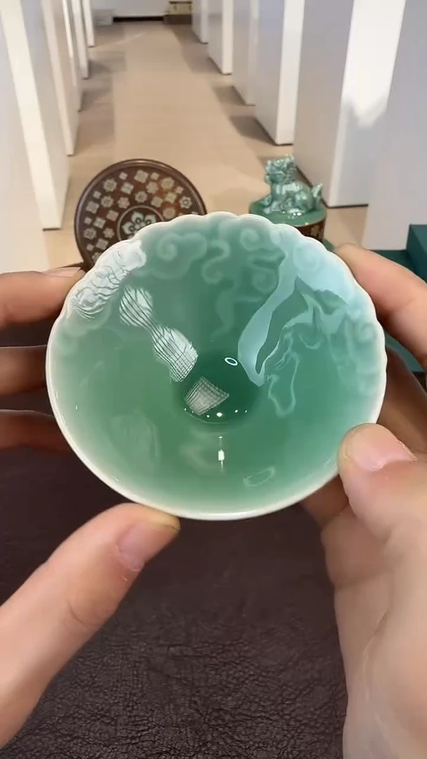 青瓷手工茶器包邮不带礼盒