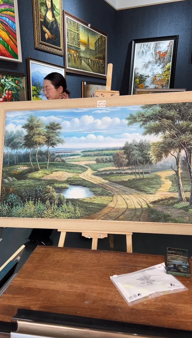 【闪购商品】油画57号80*150田野-手绘油画