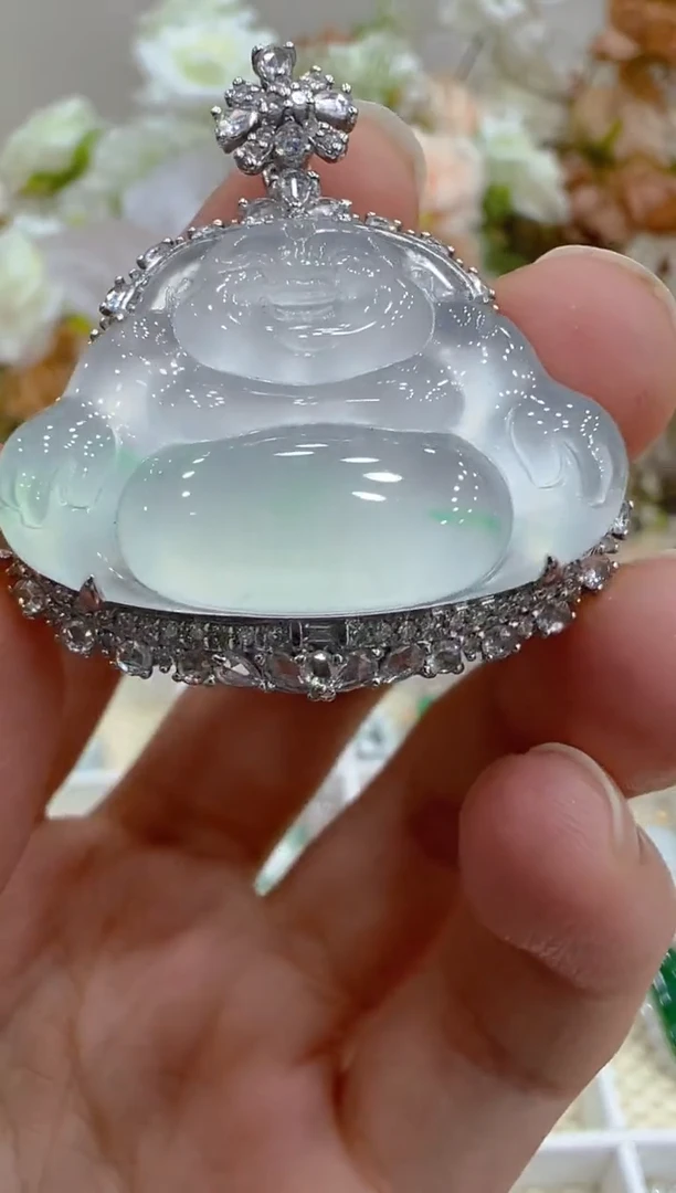 吊坠(不含链)18K金镶嵌翡翠多样性团购发一件