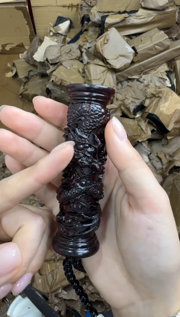 非洲檀香手串/手链紫檀盘龙柱（无礼盒）@@@SP143