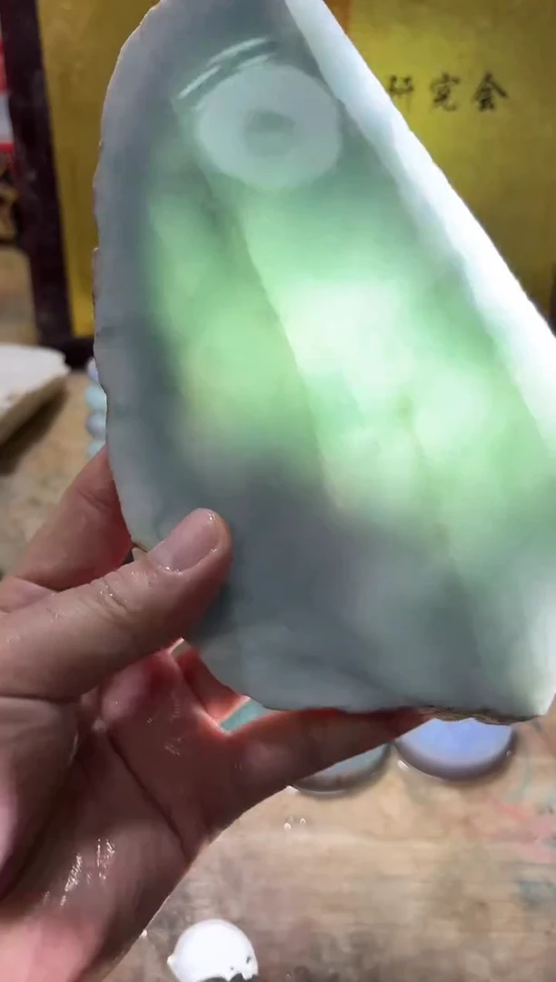 未镶嵌挂件翡翠A货常星7040