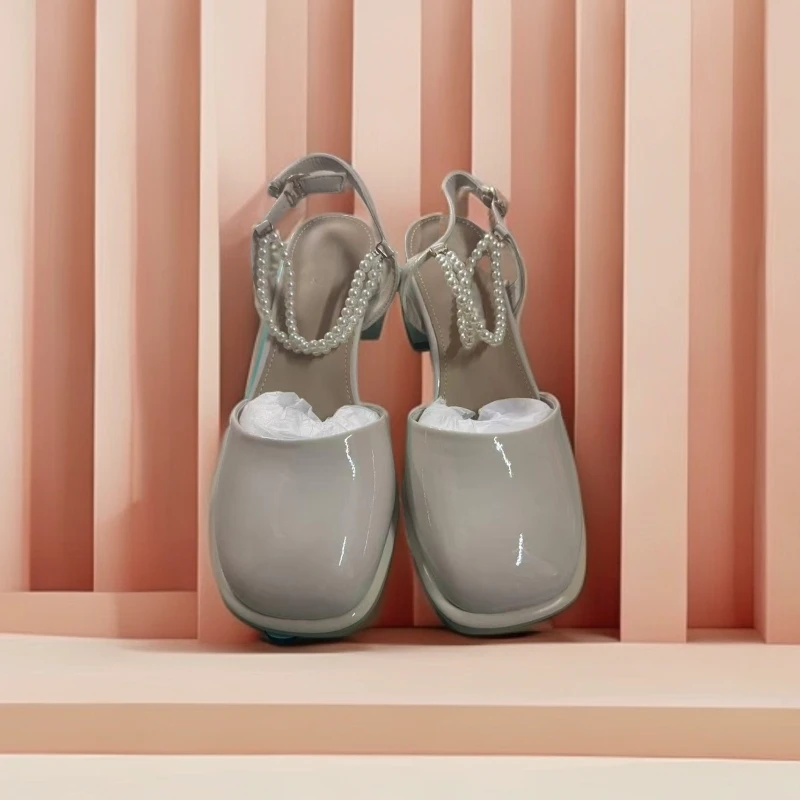 101—200女鞋女士夏季细跟粗跟高跟跟鞋时尚百搭女士夏季细跟粗跟