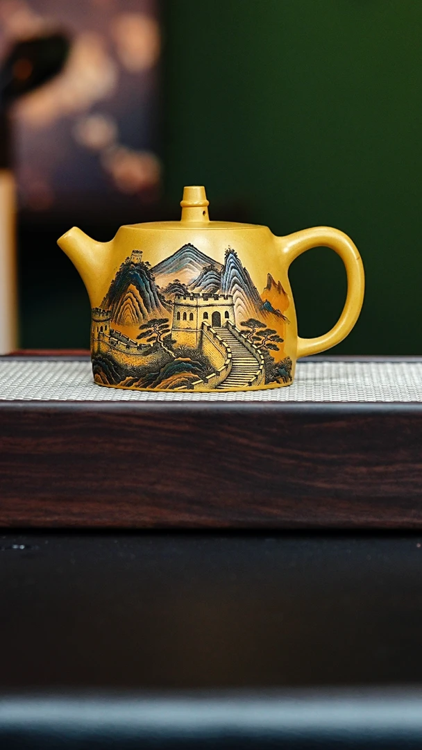 宜兴紫砂 汉铎 黄金段 梅付春