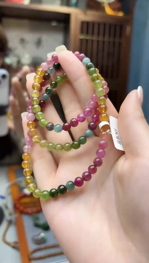 未镶嵌长串碧玺碧玺长串ZD