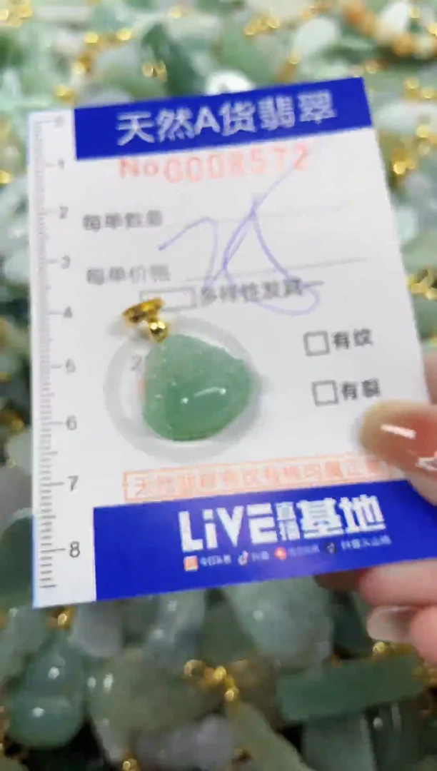 颈饰未镶嵌翡翠天然A货翡翠