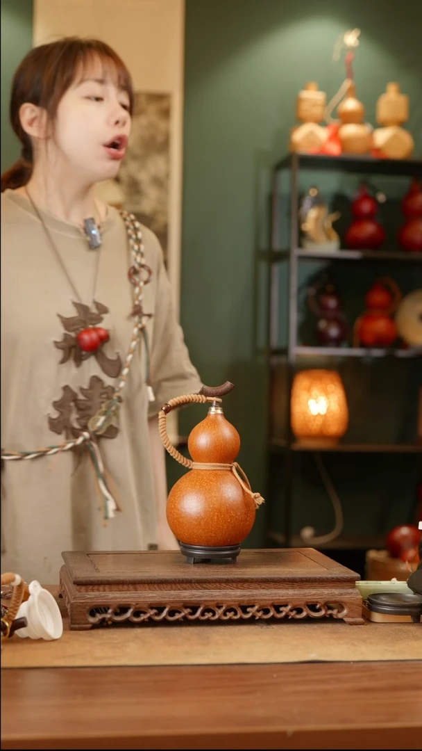 106号精品天然大漆酒葫芦一物一拍~