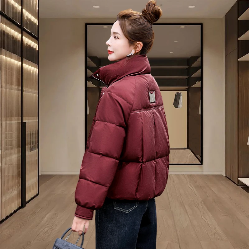 高级感保暖棉服女2025年新款冬季爆款洋气小棉袄百搭加厚面包服潮