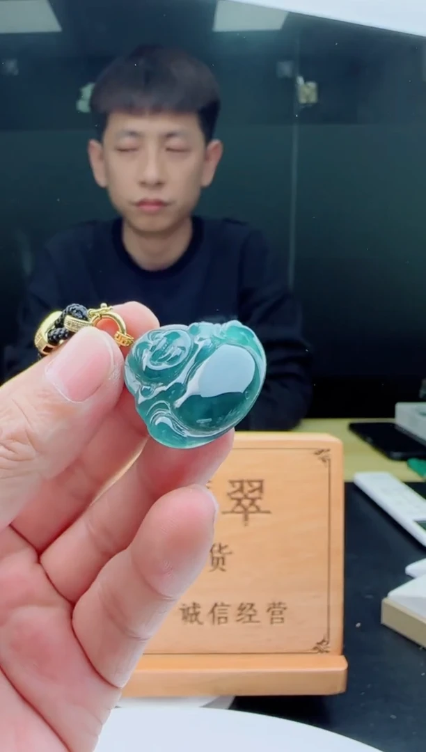 【闪购商品】翡翠颈饰18K金镶嵌11111111111
