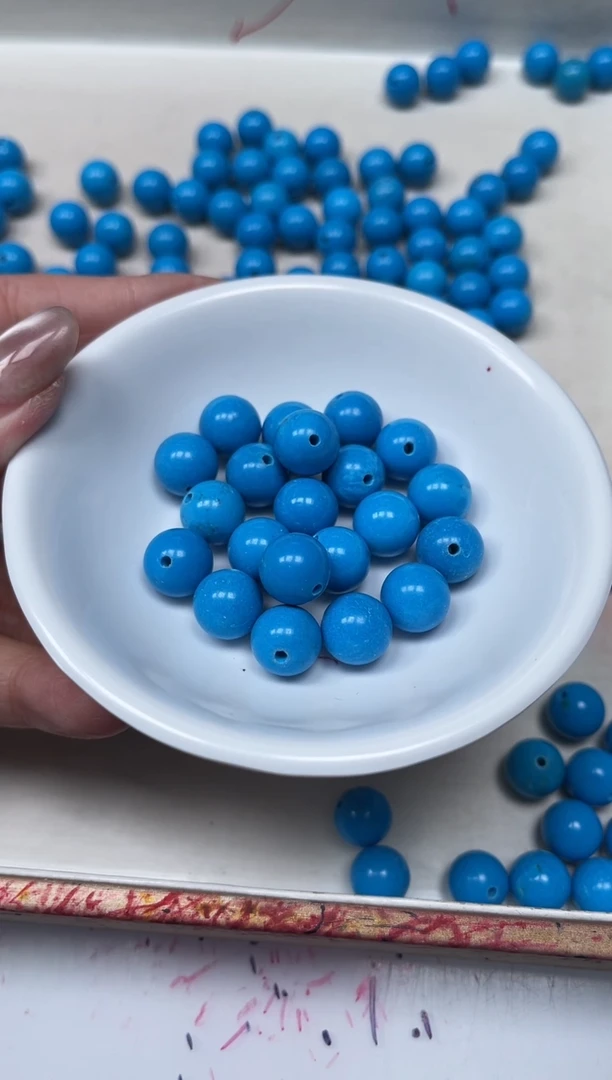 手饰玛瑙未镶嵌B1769绿淞美人松10mm10颗15元