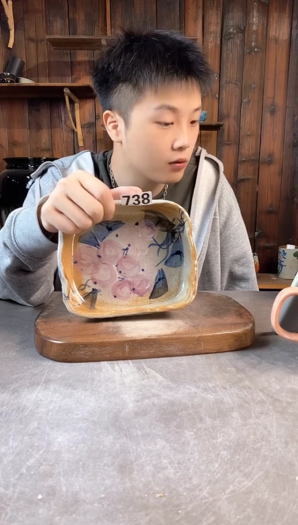 碗738，手工手绘，超值陶瓷