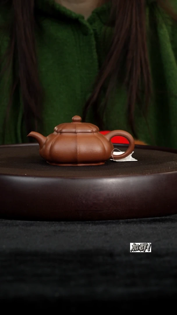 茶壶紫砂ZJ911073段泥筋纹明炉140c