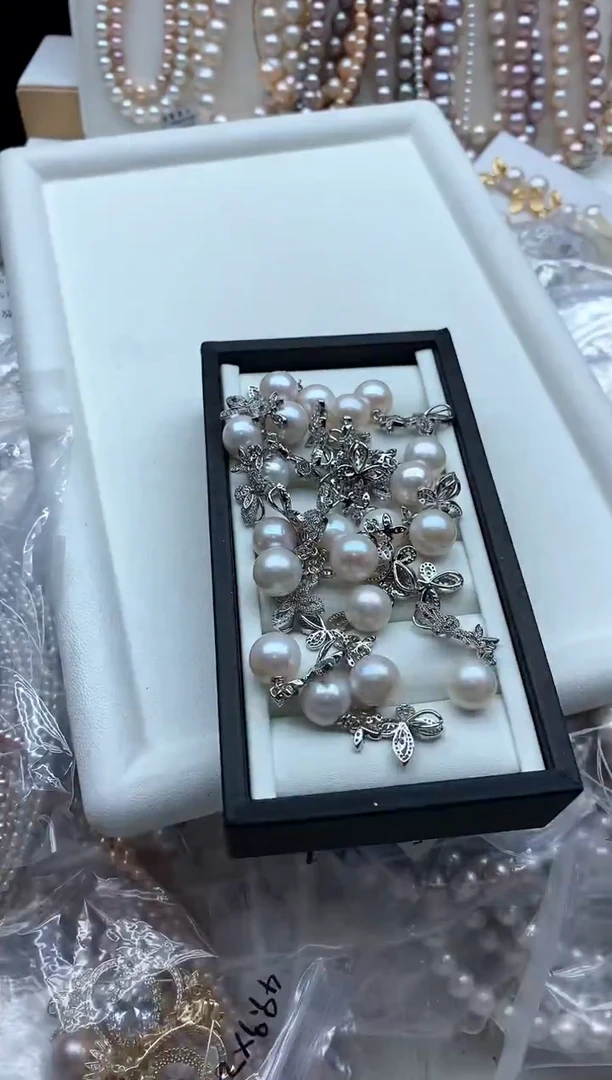 吊坠(不含链)合金淡水珍珠多样性发其一，非无暇