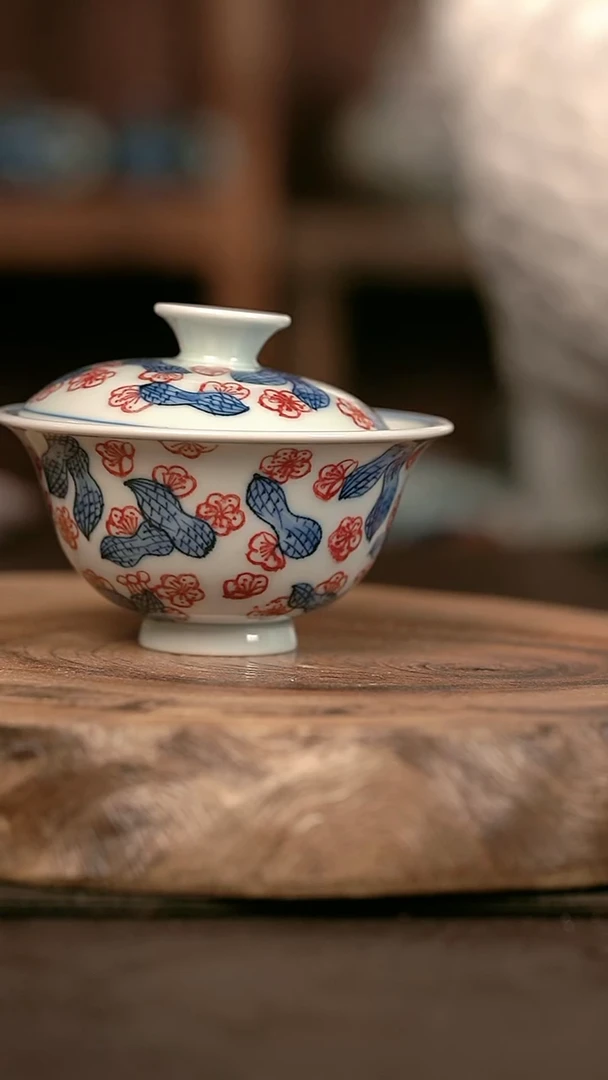 手绘 高温现代瓷 气窑  好事花生小元宝100C