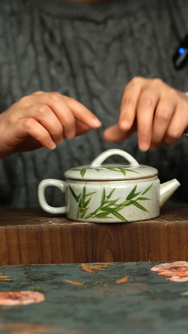 杯釉下彩手工手绘同款陶器