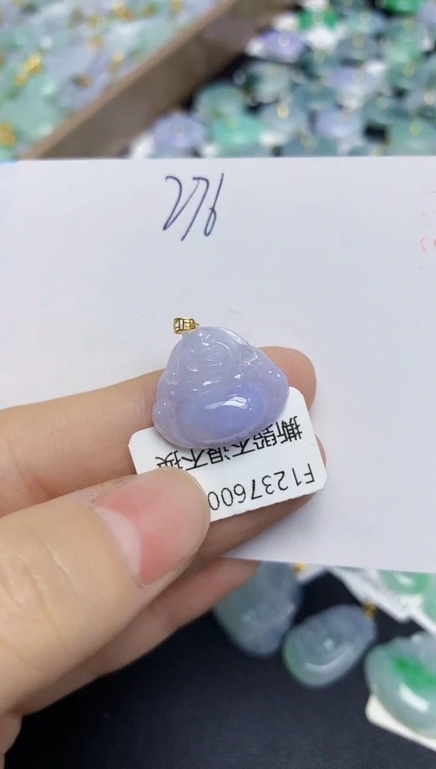颈饰18K金镶嵌翡翠天然缅甸翡翠A货翡翠百元以上9元证书费自理