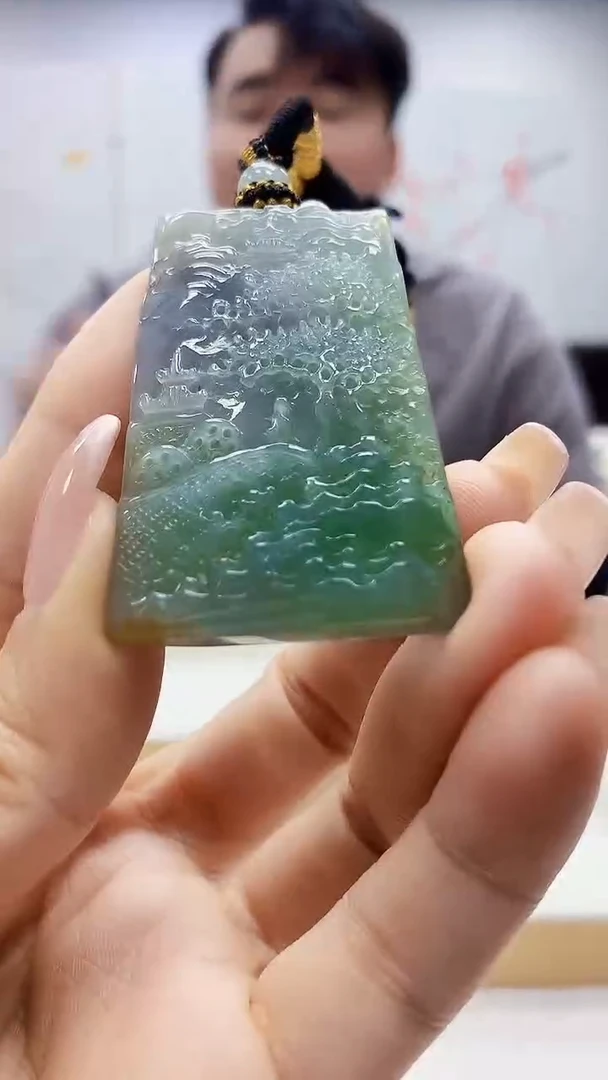 未镶嵌定制翡翠5060ty-毛货挂件20