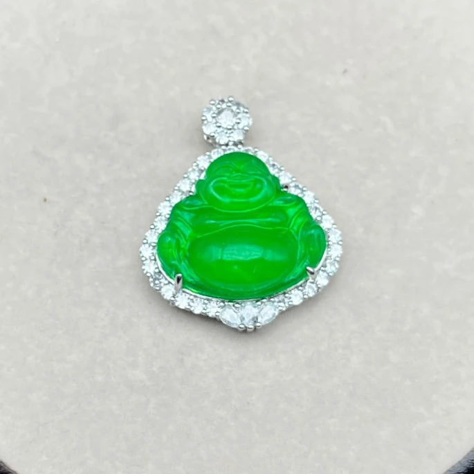 A17 豪镶冰绿佛公挂坠 时尚精美  (多样性发其一)