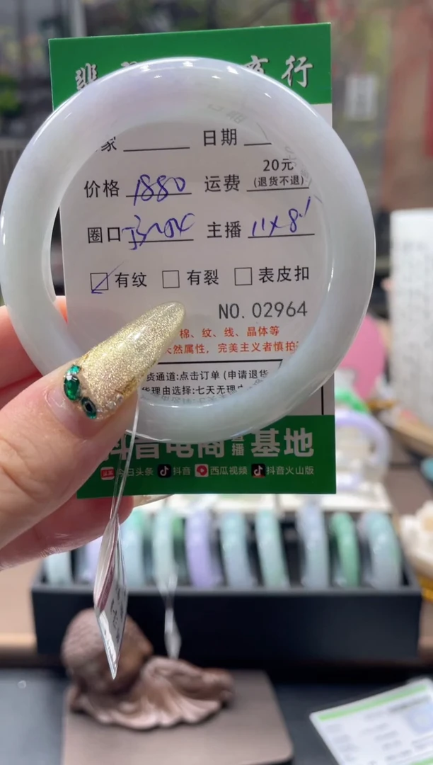 未镶嵌手镯翡翠02964****