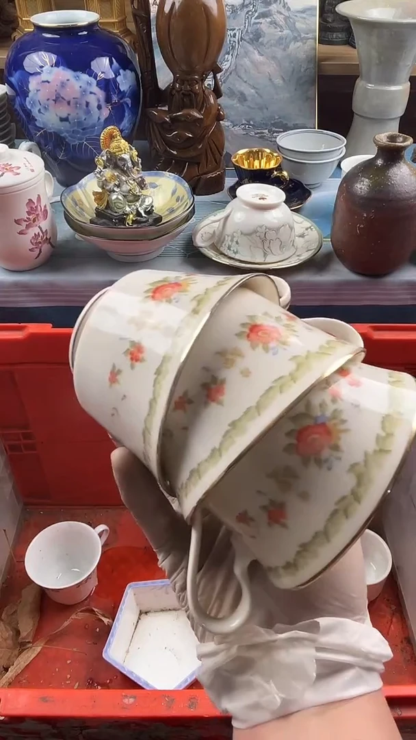 瓷片吕*英歌瓷器满28包邮