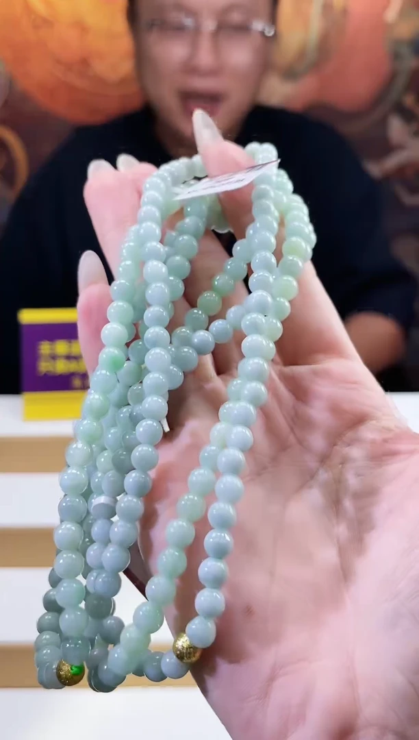 翡翠未镶嵌颈饰多样性发其一珠链10