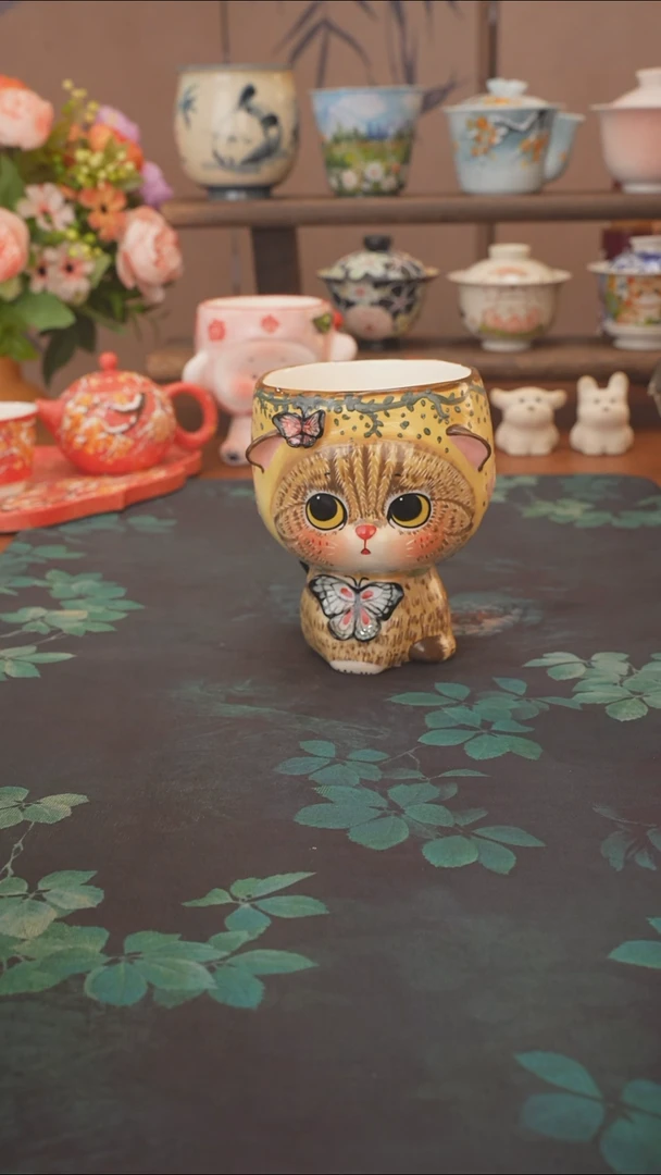 贩****凉菜老头  蝴蝶猫猫手握杯