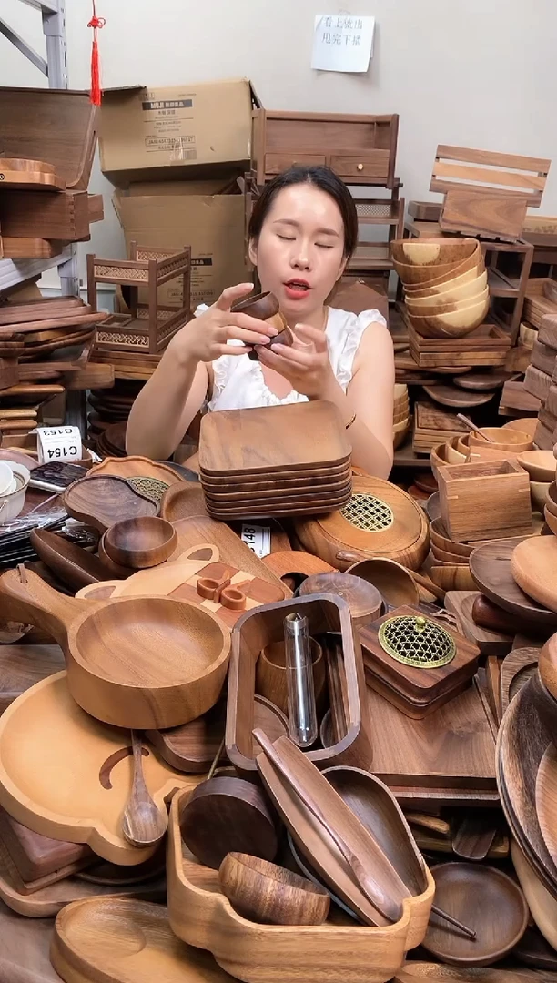 木  南美胡桃木小茶杯6.8*2.8cm  到手3个