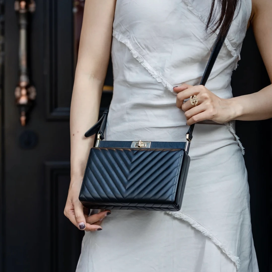 99新 Chanel/香奈儿 1609|香奈儿2.55v纹晚宴单肩包