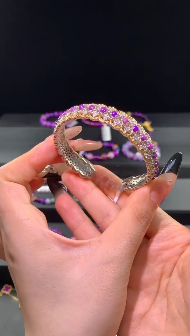 苏纪石（舒俱来）银S925镶嵌.手镯