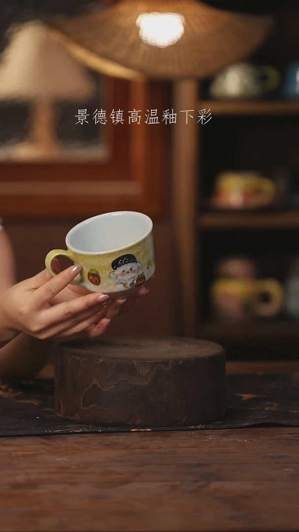 陶瓷景德镇高温釉下手绘陶瓷503