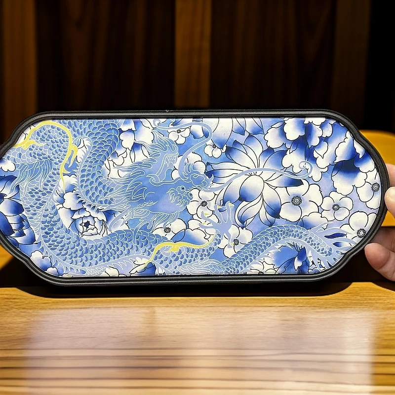 轻奢荷花龙茶盘-ZH264（众）