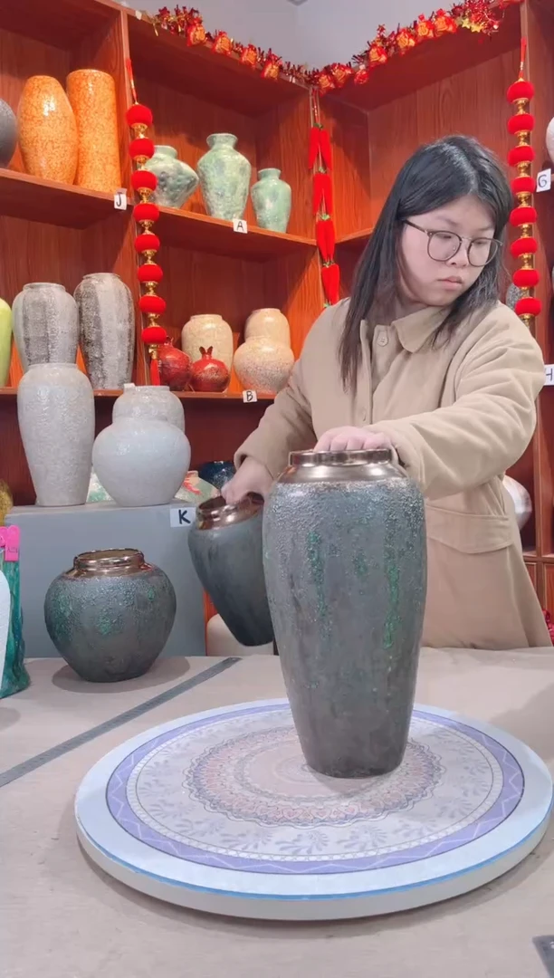 【闪购商品】瓶青铜 大号  陶瓷花瓶 无花