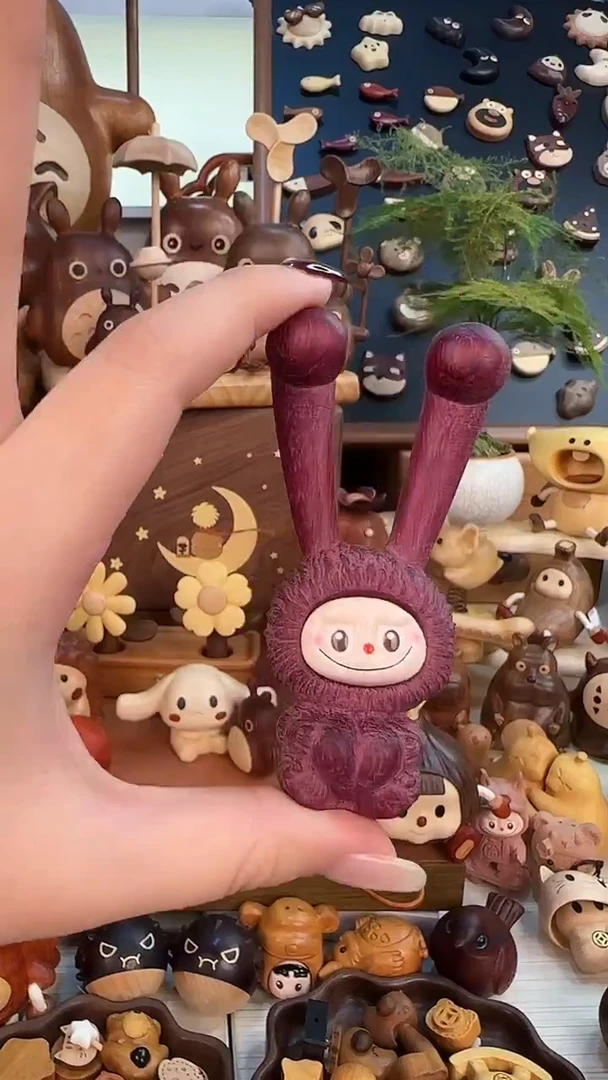 木紫色拉布布兔子按摩/个