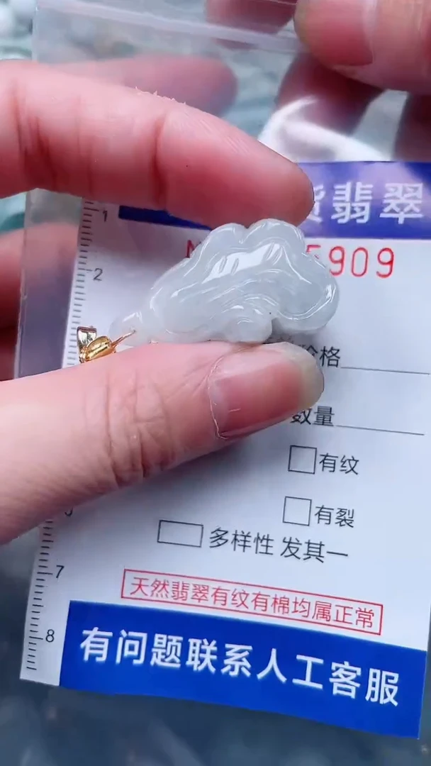 翡翠未镶嵌吊坠(不含链)1