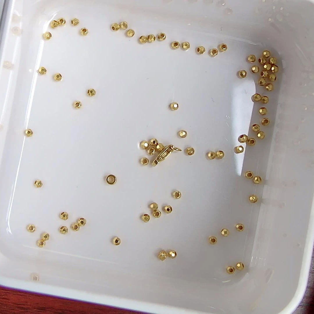 足金DIY配件C蹦迪2.5珠3.667