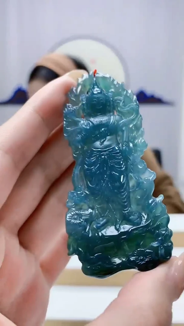 未镶嵌定制翡翠4852MM-毛货挂件78