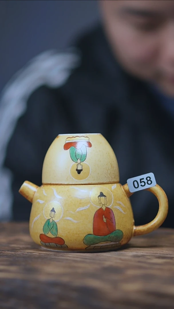 【闪购商品】058景德镇手绘无相佛套装