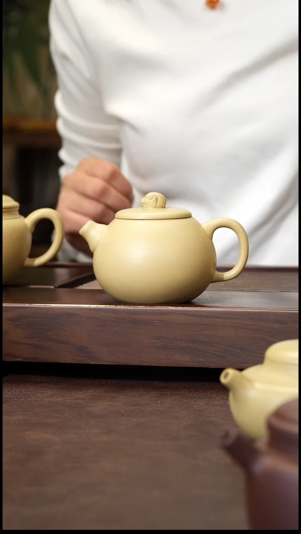 茶壶紫砂、本绿小朱170cc左右