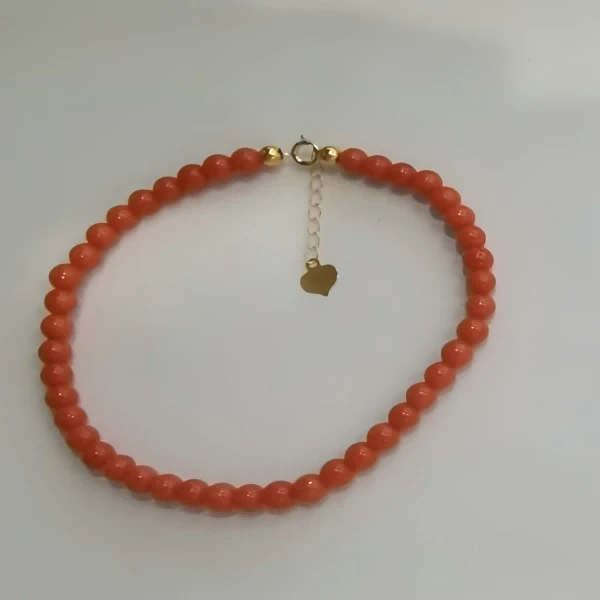 【鹿鸣】18K珊瑚圆珠手串3mm SH0132BA4