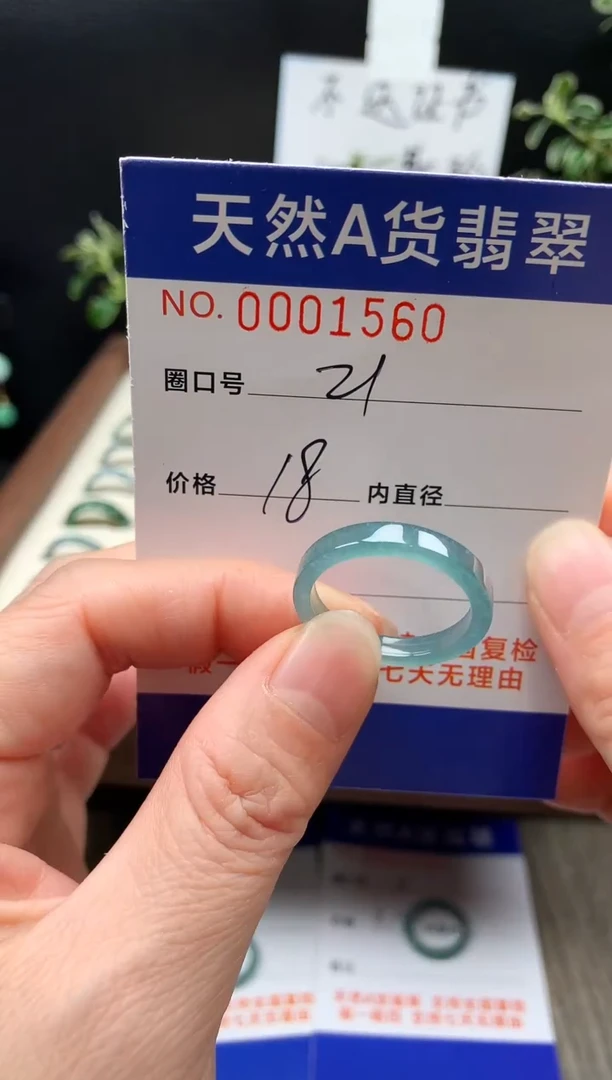 未镶嵌戒指翡翠21#