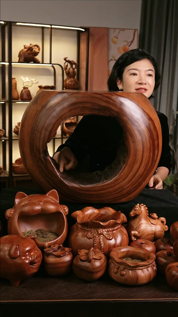 木香樟木手工底座尺寸：长55宽35高40公分