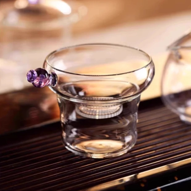 禾器【奉珠滤网】激光打孔高硼硅 耐热激光一体过滤网茶漏茶水分离