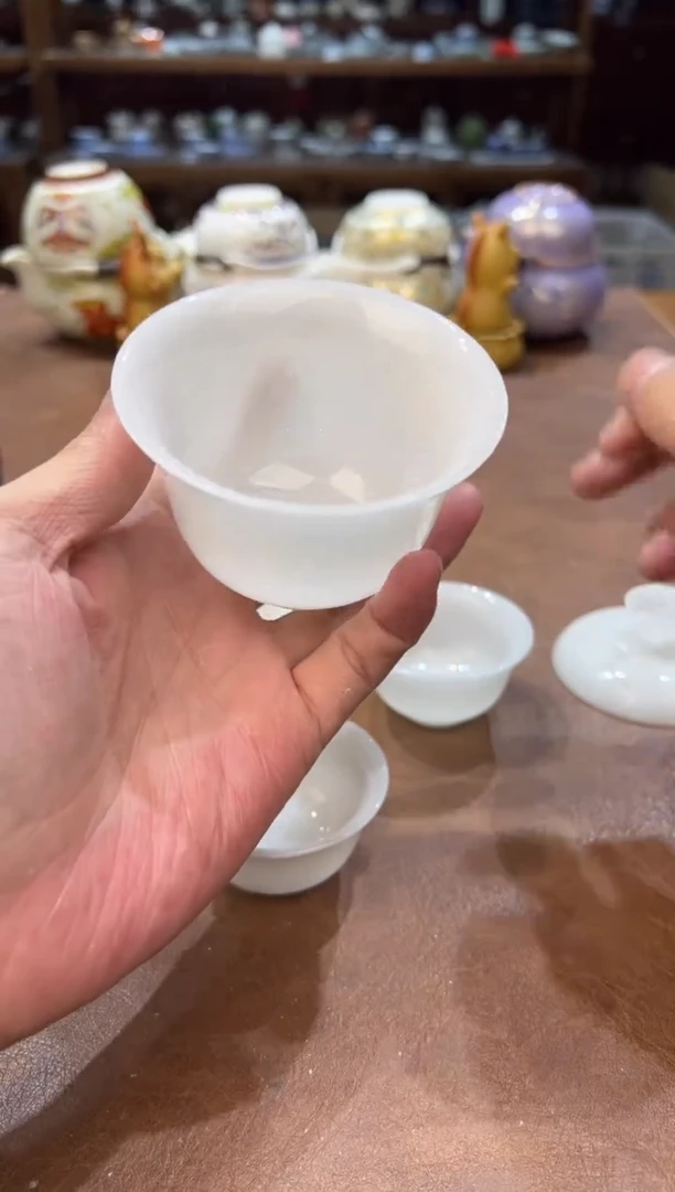 真的很便宜超好看会开片的旅行茶具