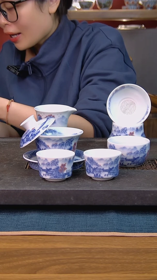 简装家用款6件套 老陶泥开片纹陶瓷茶具