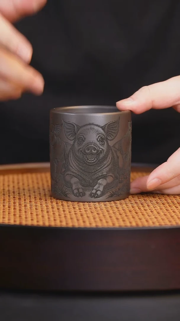 宜兴全收工紫砂杯
