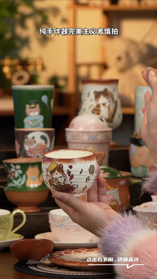 瓷片B819景德镇原创手工陶瓷