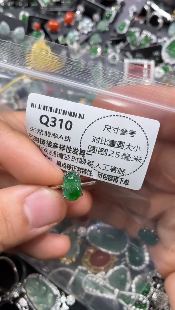 颈饰未镶嵌翡翠Q310戒指