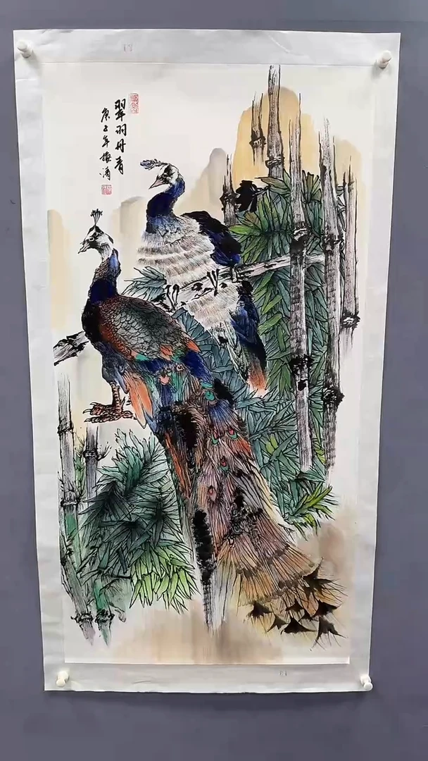 国画梅清绘画8pc花鸟画集封面