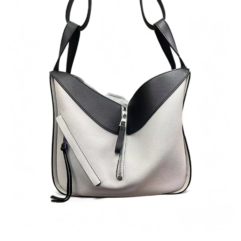 95新 LOEWE/罗意威 熊猫拼色中号吊床包/单肩包