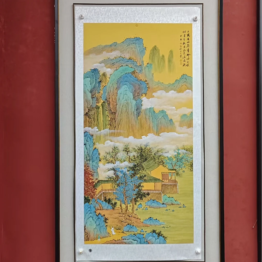 工笔仿古 精品山水画  寇永泉作品 带防伪